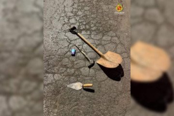 Após receber os cuidados iniciais na rua, o suspeito foi transportado sob custódia para o Hospital Regional de Ceilândia (HRC) -  (crédito: Divulgação/PMDF)