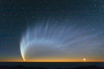 Dados da missão Gaia sugerem que o encontro entre as duas estrelas deixou marcas nas órbitas de cometas de longo período -  (crédito: Reprodução/ESO/Sebastian Deiries)