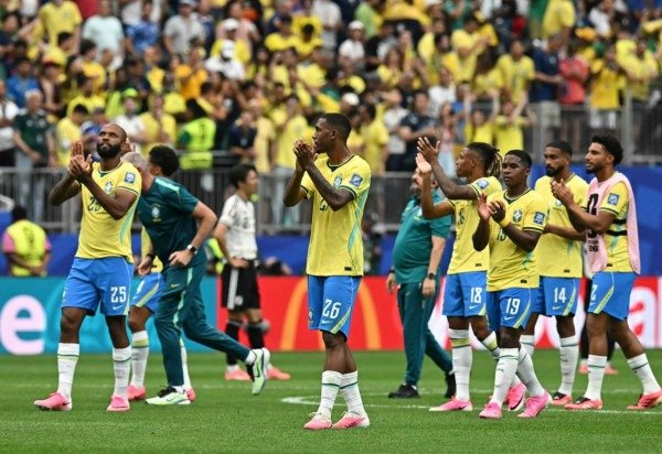 Fim de jogo entre Brasil e Jap&atilde;o -  (crédito: Paul ELLIS / AFP)