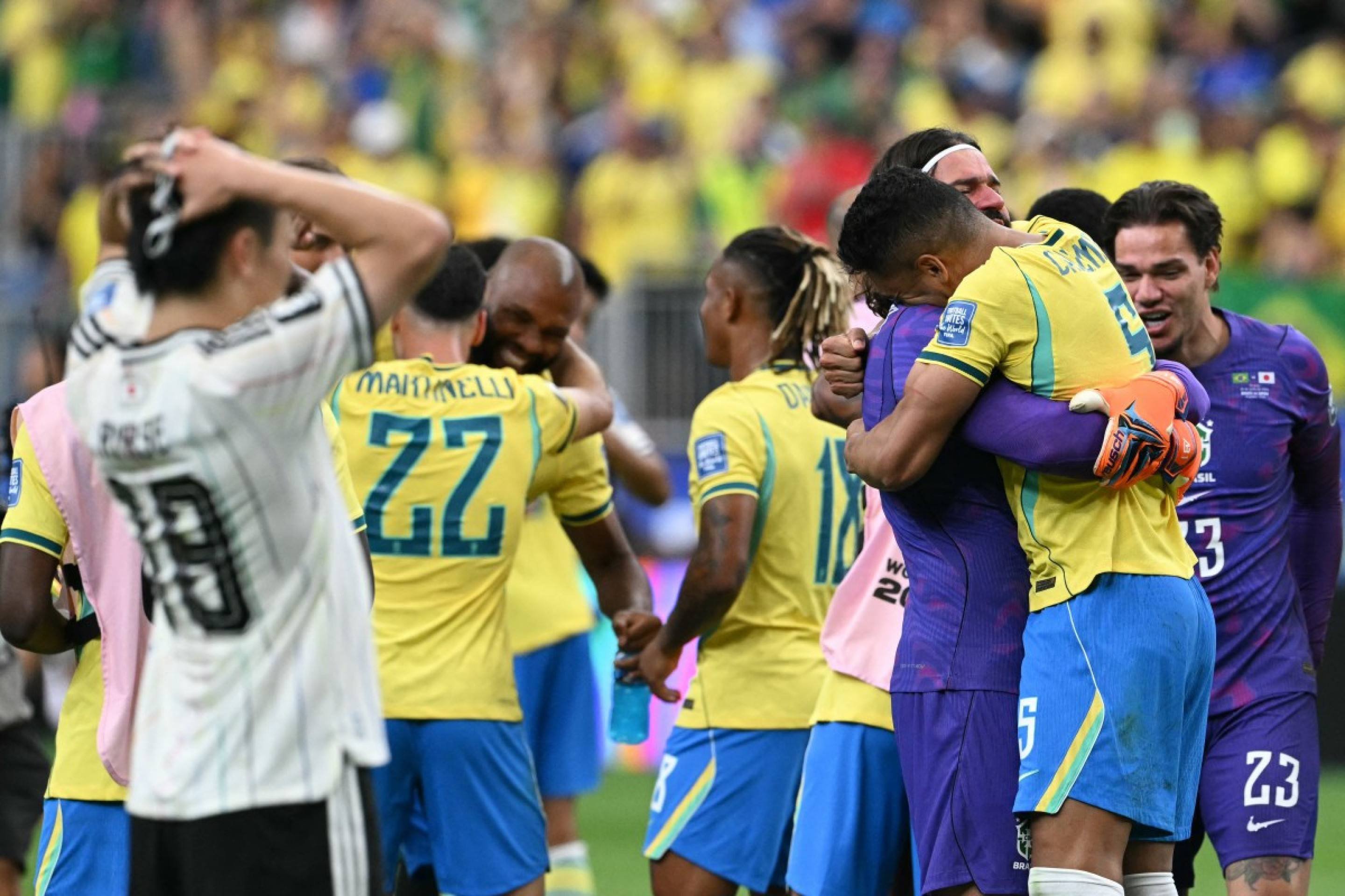 Jogo entre Brasil e Jap&atilde;o