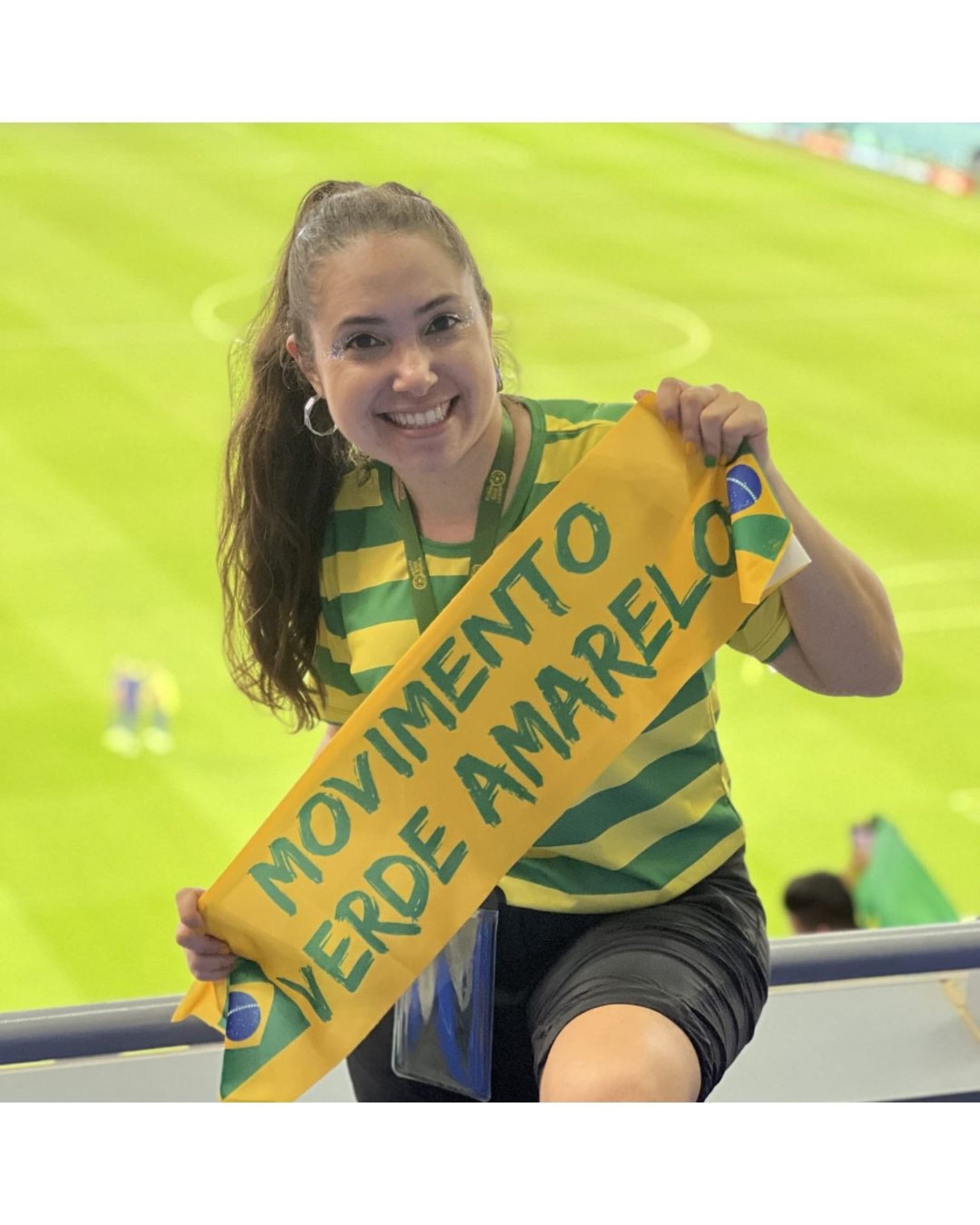 Fernanda Zaguis, Integrante e Head de Planejamento, Gest&atilde;o e Produ&ccedil;&atilde;o do Movimento Verde-Amarelom, Catar 2022. 