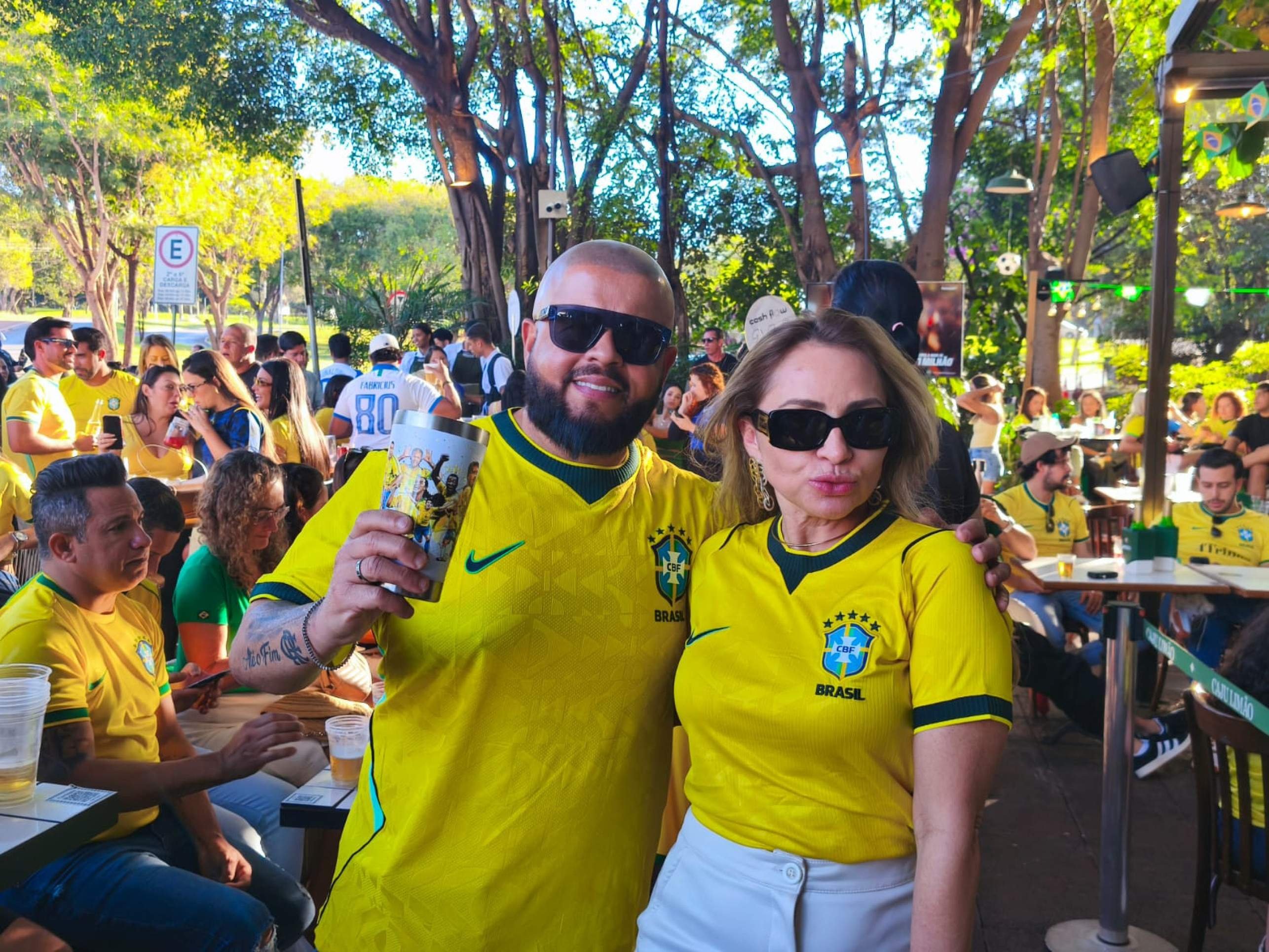 Roni e Elis&acirc;ngela passaram sufoco durante o jogo no Caju Lim&atilde;o da Asa Norte