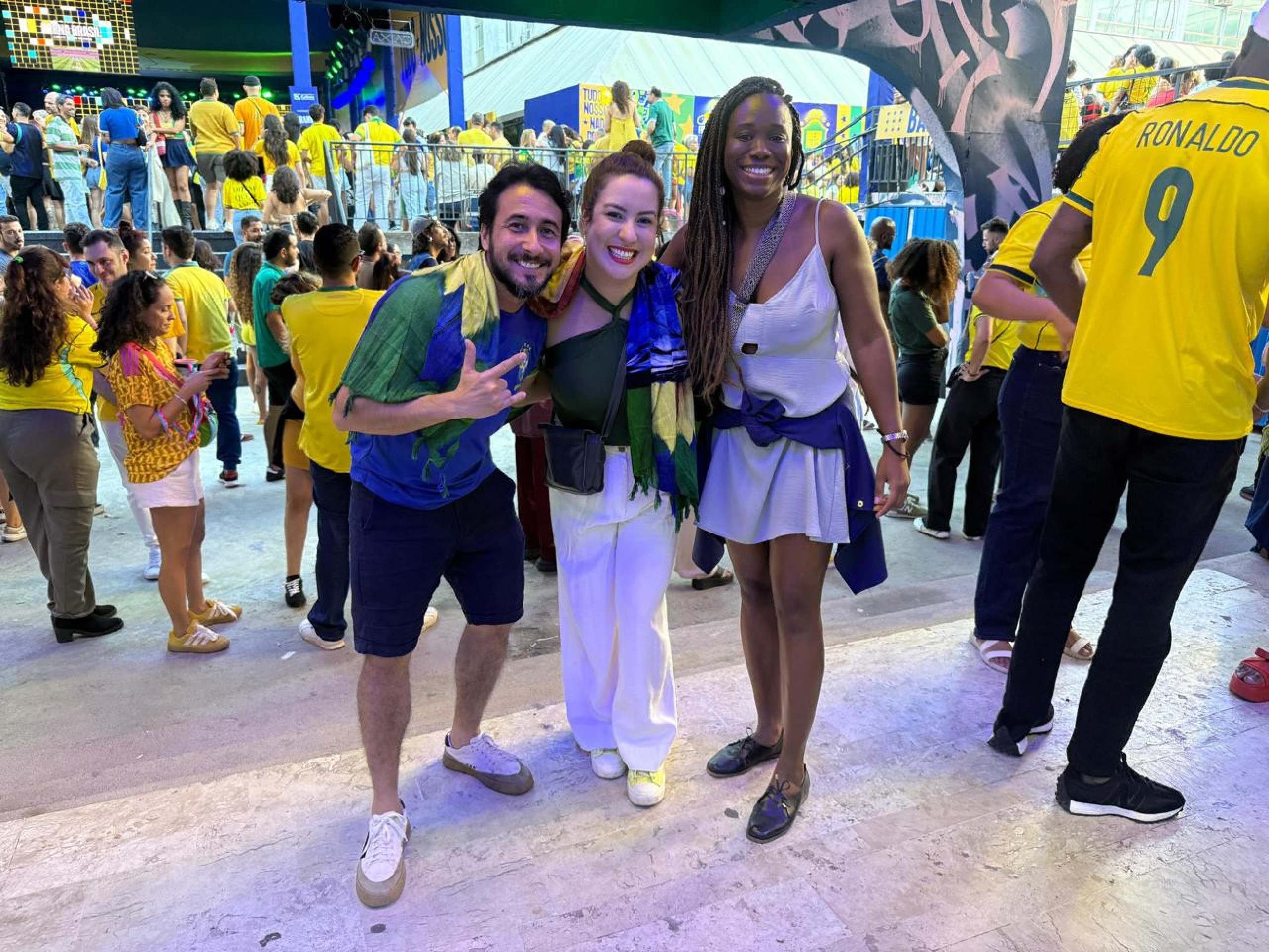 Wagner, Camila e Poliana ficaram aliviados com vit&oacute;ria do Brasil