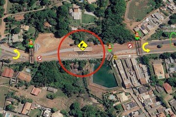 Detran-DF interdita via para realização de obras  -  (crédito: Divulgação/Detran-DF)