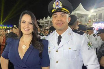 Danilo Negrão morreu em 2023. Viúva afirma que policial desenvolveu vício em apostas on-line durante a Copa do Mundo de 2022  -  (crédito: Reprodução/Redes Sociais de Raquel Maria )