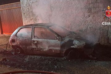 A rápida atuação dos bombeiros permitiu extinguir os dois focos de incêndio -  (crédito: Divulgação/CBMDF)