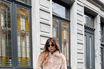 Superfícies felpudas também transformam os looks  -  (crédito: Reprodução/Instagram/@anacshumiski)