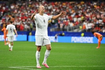 Erling Braut Haaland, jogador mais famoso da Noruega -  (crédito:  AFP)