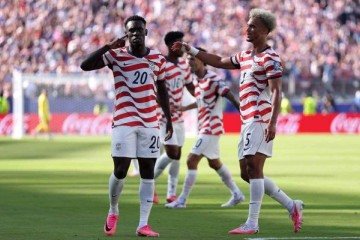 Balogun marcou o primeiro gol da classificação estadunidense - (crédito: Foto: Jamie Squire/Getty Images) Balogun marcou o primeiro gol da classificação estadunidense - (crédito: Foto: Jamie Squire/Getty Images)