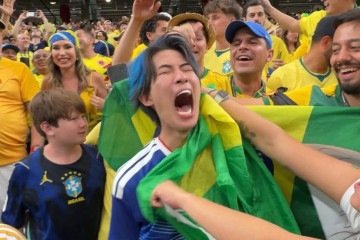 O vídeo do torcedor japonês desesperado após a eliminação do Japão para o Brasil na Copa do Mundo de 2026 - (crédito: Reprodução/@gamix.o7) O vídeo do torcedor japonês desesperado após a eliminação do Japão para o Brasil na Copa do Mundo de 2026 - (crédito: Reprodução/@gamix.o7)