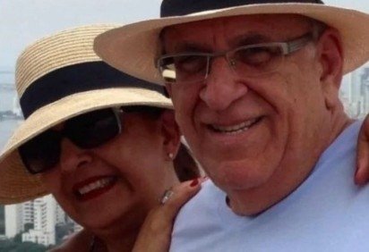 O advogado Cl&aacute;udio Atala In&aacute;cio, de 75 anos, e a esposa, Maria Clotilde Moreira Maciel Atala In&aacute;cio, de 76 -  (crédito: Redes Sociais/Reprodu&ccedil;&atilde;o)