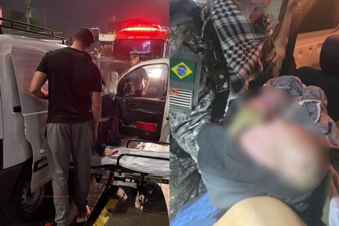 Casal argentino seguia ao Paraguai, mas bebê nasce em ponte no Brasil - (crédito: Receita Federal/PR/SC) Casal argentino seguia ao Paraguai, mas bebê nasce em ponte no Brasil - (crédito: Receita Federal/PR/SC)