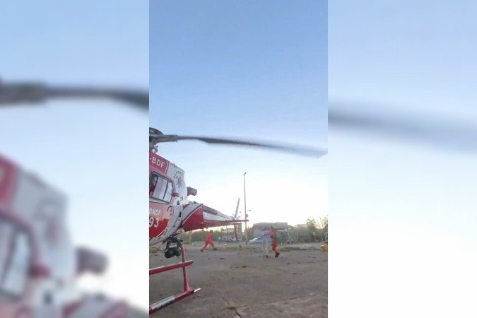 O TOP percebeu a aproximação e correu para interceptá-lo antes que ele alcançasse a área de perigo - (crédito: Divulgação/CBMDF) O TOP percebeu a aproximação e correu para interceptá-lo antes que ele alcançasse a área de perigo - (crédito: Divulgação/CBMDF)