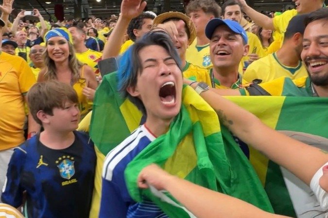 O vídeo do torcedor japonês desesperado após a eliminação do Japão para o Brasil na Copa do Mundo de 2026 - (crédito: Reprodução/@gamix.o7) O vídeo do torcedor japonês desesperado após a eliminação do Japão para o Brasil na Copa do Mundo de 2026 - (crédito: Reprodução/@gamix.o7)