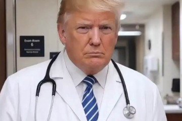 O presidente norte-americano, Donald Trump já fez publicações ofensivas com uso de IA anteriormente -  (crédito: Reprodução/Redes sociais )