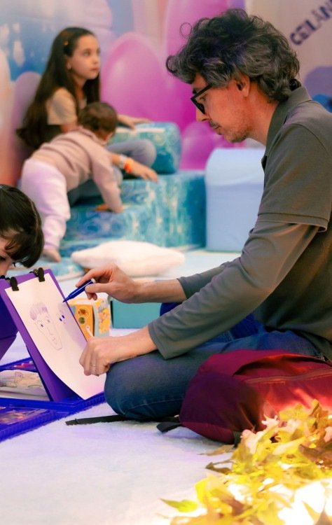 Projeto une arte, brincadeira e experimentação para crianças -  (crédito: Bruno Gustavo)
