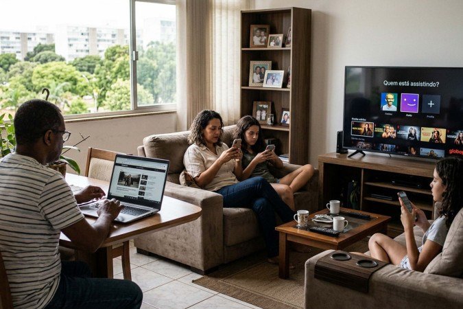 A pesquisa aponta que 98,2% dos domicílios do Distrito Federal utilizavam internet em 2025, o maior percentual entre todas as unidades da Federação -  (crédito: Flow)