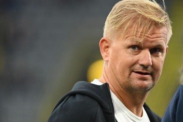 Alf-Inge Haaland atuava como lateral-direito e comandou jogada de triunfo viking contra o Brasil - (crédito: Ina Fassbender/AFP) Alf-Inge Haaland atuava como lateral-direito e comandou jogada de triunfo viking contra o Brasil - (crédito: Ina Fassbender/AFP)