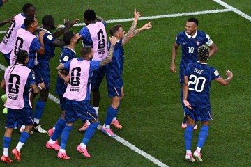 França vence o Paraguai com gol de Mbappe -  (crédito: Jewel SAMAD / AFP)