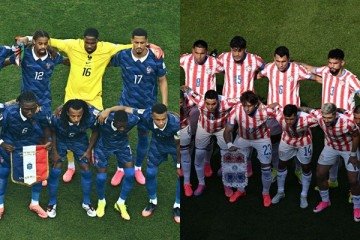 Jogo do Paraguai vs França neste sábado (4/7) - (crédito: JEWEL SAMAD / AFP) Jogo do Paraguai vs França neste sábado (4/7) - (crédito: JEWEL SAMAD / AFP)
