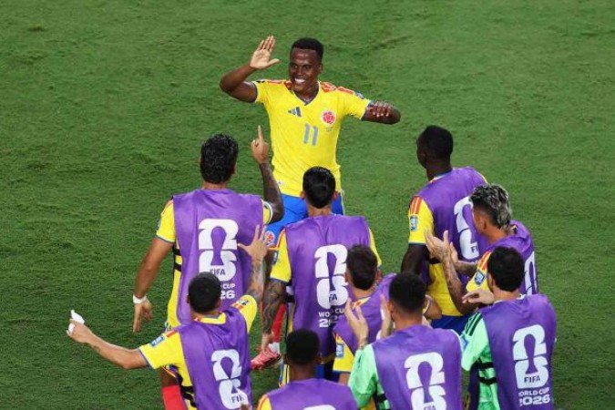 Colômbia venceu pelo placar mínimo e avançou de fase - (crédito: Foto: Carl Recine/Getty Images) Colômbia venceu pelo placar mínimo e avançou de fase - (crédito: Foto: Carl Recine/Getty Images)