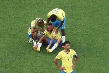 Derrota do Brasil para a Noruega -  (crédito: CHARLY TRIBALLEAU / AFP)
