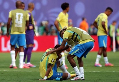 Brasil é eliminado pela Noruega nas oitavas de final da Copa do Mundo 2026.  -  (crédito:  Odd ANDERSEN / AFP)
