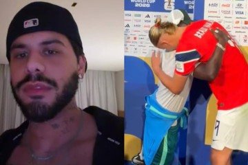 Zé Felipe se revolta com cumprimento entre Haaland e Vini Jr. e dispara xingamentos -  (crédito: Reprodução/Instagram)