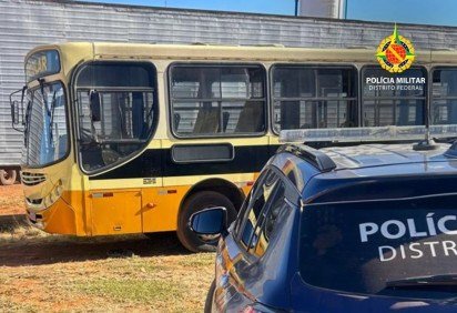 Os policiais encontraram o veículo em Santa Maria -  (crédito: Divulgação/PMDF) -Os policiais encontraram o veículo em Santa Maria -  (crédito: Divulgação/PMDF)