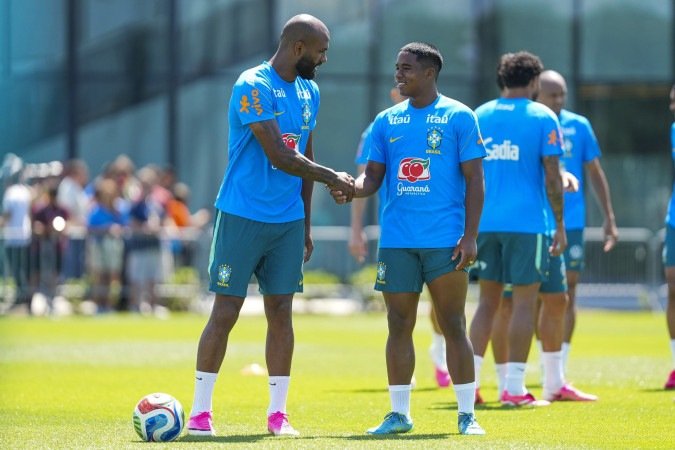 Igor Thiago e Endrick recolocaram o DF em Copas depois de 16 anos -  (crédito: Nelson Terme/CBF)