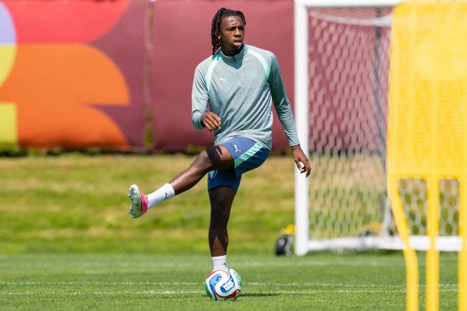 O atacante Johan Manzambi é um dos destaques da Seleção da Suíça - (crédito: Getty Images via AFP) O atacante Johan Manzambi é um dos destaques da Seleção da Suíça - (crédito: Getty Images via AFP)