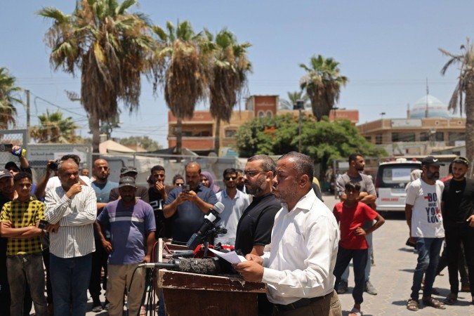 Hamas dissolve órgão que governou Faixa de Gaza - (crédito: AFP) Hamas dissolve órgão que governou Faixa de Gaza - (crédito: AFP)