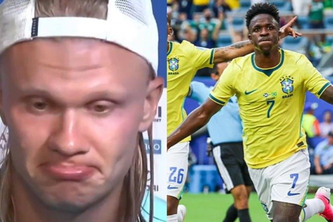 Haaland surpreende ao aconselhar brasileiros e expõe opinião polêmica - (crédito: Reprodução/Instagram) Haaland surpreende ao aconselhar brasileiros e expõe opinião polêmica - (crédito: Reprodução/Instagram)