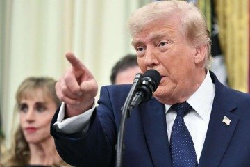 Governo Trump anunciou a imposição de nova taxa de 12,5% contra produtos brasileiros após investigação que mirou o Pix - (crédito: AFP) Governo Trump anunciou a imposição de nova taxa de 12,5% contra produtos brasileiros após investigação que mirou o Pix - (crédito: AFP)
