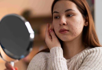 Para quem busca uma pele mais uniforme, procedimentos est&eacute;ticos prometem renovar a textura e suavizar marcas de acne -  (crédito: Magnific) -Para quem busca uma pele mais uniforme, procedimentos est&eacute;ticos prometem renovar a textura e suavizar marcas de acne -  (crédito: Magnific)