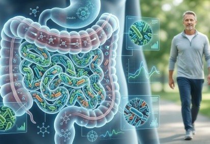 Estudo mostra que a composi&ccedil;&atilde;o da microbiota intestinal e o metabolismo podem sinalizar o risco de diabetes tipo 2, abrindo caminho para a preven&ccedil;&atilde;o. -  (crédito: Flow) -Estudo mostra que a composi&ccedil;&atilde;o da microbiota intestinal e o metabolismo podem sinalizar o risco de diabetes tipo 2, abrindo caminho para a preven&ccedil;&atilde;o. -  (crédito: Flow)