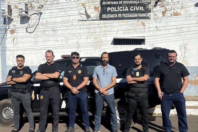 PCDF e PCMA cumprem mandado de prisão contra homem acusado de pedofilia no município de Passagem Franca, no Maranhão - (crédito: PCDF) PCDF e PCMA cumprem mandado de prisão contra homem acusado de pedofilia no município de Passagem Franca, no Maranhão - (crédito: PCDF)
