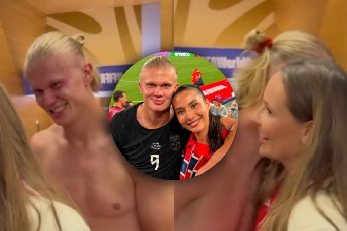 Comprometido, Haaland surge sem camisa em encontro com princesa da Noruega - (crédito: Reprodução/Instagram) Comprometido, Haaland surge sem camisa em encontro com princesa da Noruega - (crédito: Reprodução/Instagram)