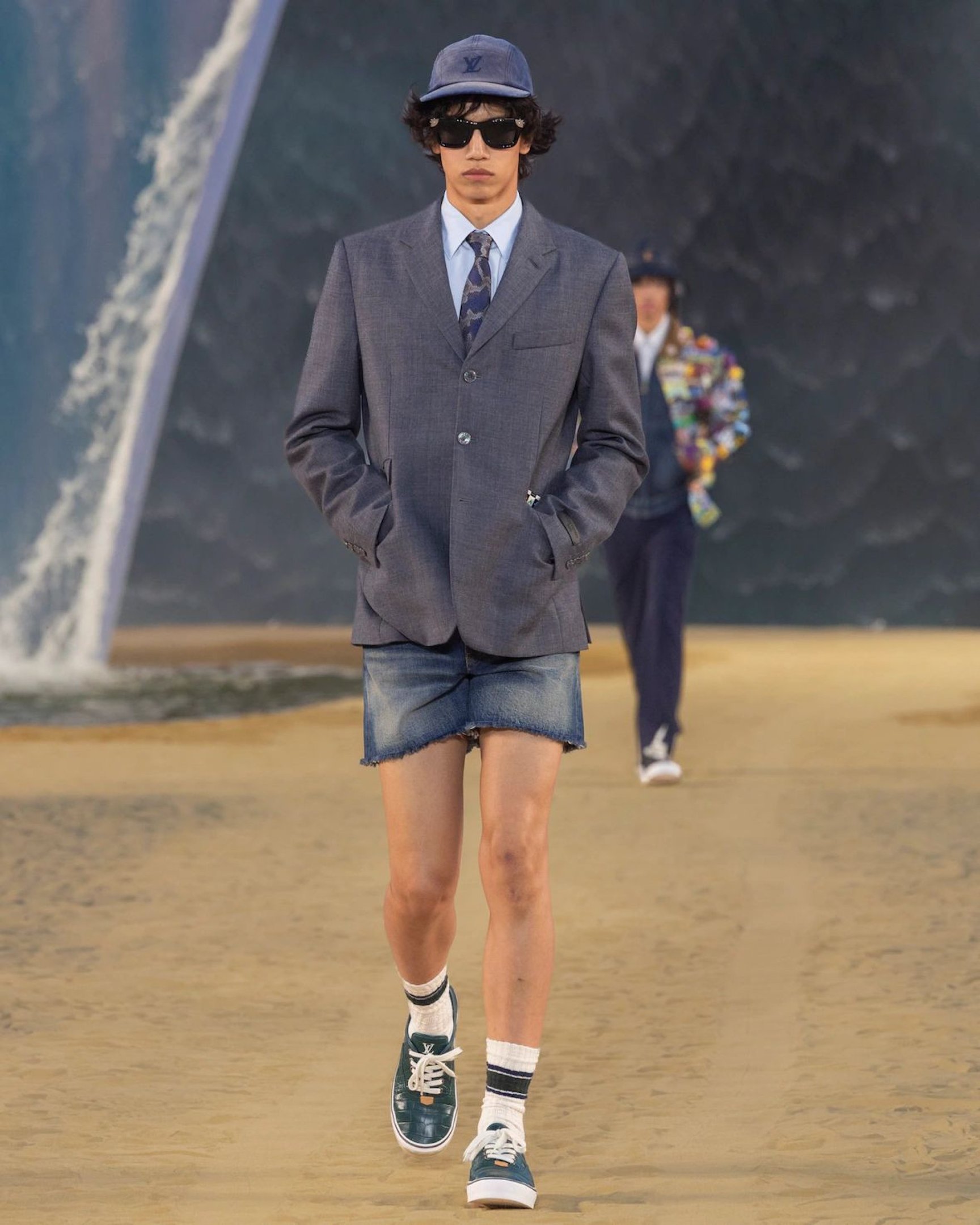 As bermudas jeans tamb&eacute;m brilharam 