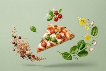 Ingredientes frescos e nutritivos, como vegetais e gr&atilde;os, s&atilde;o fundamentais para transformar a pizza em uma refei&ccedil;&atilde;o saud&aacute;vel e equilibrada, destacam especialistas -  (crédito: Flow)