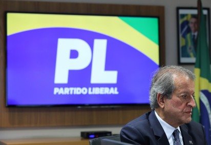 Brasília/ DF - 18/06/2026 - CONVENÇÃO NACIONAL PL - O Presidente Nacional do Partido Liberal Valdemar Costa Neto durante Convenção Nacional do Partido Liberal realizada na Sede Nacional do PL em Brasília/ DF. Foto.: Beto Barata/ PL
       -  (crédito: Beto Barata/ PL       )