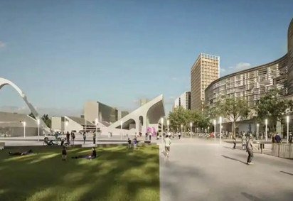Imagem do projeto Pra&ccedil;a Onze Maravilha mostra como ficar&aacute; a &aacute;rea do Samb&oacute;dromo ap&oacute;s a revitaliza&ccedil;&atilde;o -  (crédito: Projeto de revitaliza&ccedil;&atilde;o da Pra&ccedil;a Onze Prefeitura do Rio/Divulga&ccedil;&atilde;o) -Imagem do projeto Pra&ccedil;a Onze Maravilha mostra como ficar&aacute; a &aacute;rea do Samb&oacute;dromo ap&oacute;s a revitaliza&ccedil;&atilde;o -  (crédito: Projeto de revitaliza&ccedil;&atilde;o da Pra&ccedil;a Onze Prefeitura do Rio/Divulga&ccedil;&atilde;o)