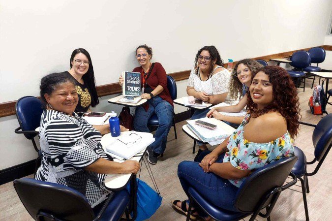 Estudantes do programa reunidos em atividade coletiva -  (crédito: Fotos: Divulgação: arquivo pessoal)