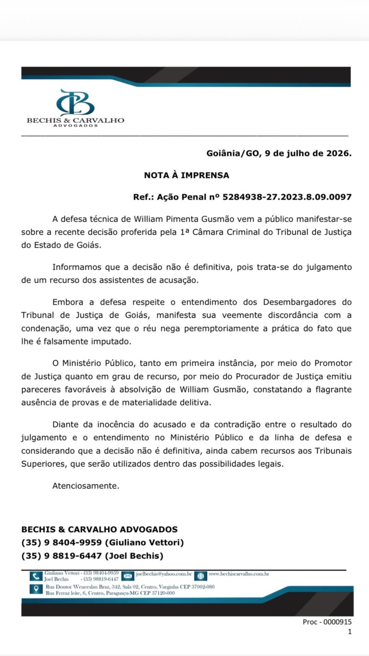 Em nota, a defesa do empresário informou que respeita a decisão dos desembargadores, mas discorda da condenação.