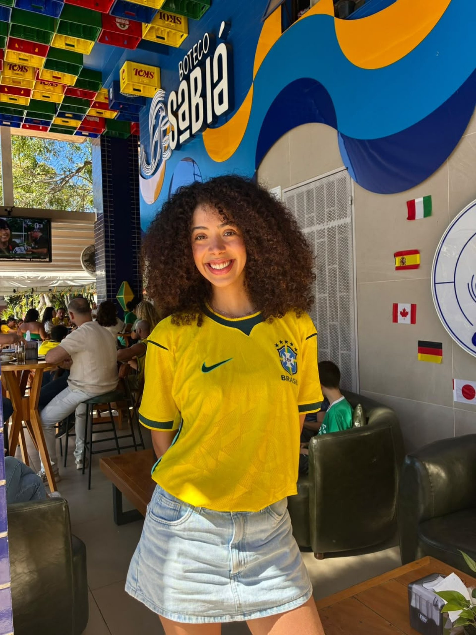 Ana Clara Neves acompanhou a maior parte dos jogos da Copa do Mundo 