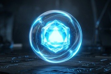 A pesquisa com pontos quânticos, como a forma cristalina em esfera luminosa, busca inovações para telas digitais mais eficientes - (crédito: Flow) A pesquisa com pontos quânticos, como a forma cristalina em esfera luminosa, busca inovações para telas digitais mais eficientes - (crédito: Flow)