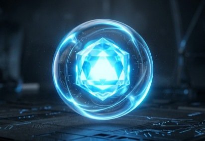 A pesquisa com pontos qu&acirc;nticos, como a forma cristalina em esfera luminosa, busca inova&ccedil;&otilde;es para telas digitais mais eficientes -  (crédito: Flow) -A pesquisa com pontos qu&acirc;nticos, como a forma cristalina em esfera luminosa, busca inova&ccedil;&otilde;es para telas digitais mais eficientes -  (crédito: Flow)