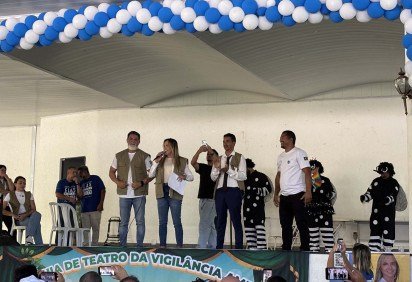 Celina em encontro com agentes da Vig. Ambiental em Saúde -  (crédito: Isabela Berrogain/CB/D.A Press) -Celina em encontro com agentes da Vig. Ambiental em Saúde -  (crédito: Isabela Berrogain/CB/D.A Press)
