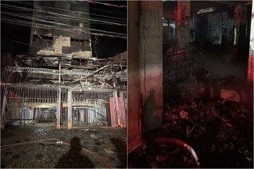 O fogo começou por volta das 2h30 em um apartamento no primeiro andar do prédio, na Rua Conselheiro Laurindo, e mobilizou bombeiros, equipes de resgate e forças de segurança - (crédito: Divulgação/Corpo de Bombeiros do Paraná) O fogo começou por volta das 2h30 em um apartamento no primeiro andar do prédio, na Rua Conselheiro Laurindo, e mobilizou bombeiros, equipes de resgate e forças de segurança - (crédito: Divulgação/Corpo de Bombeiros do Paraná)