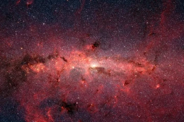 Pesquisadores encontraram um açúcar de quatro carbonos chamado eritulose em uma nuvem de gás e poeira no centro da Via Láctea.
- (crédito: Divulgação/NASA) Pesquisadores encontraram um açúcar de quatro carbonos chamado eritulose em uma nuvem de gás e poeira no centro da Via Láctea.
- (crédito: Divulgação/NASA)